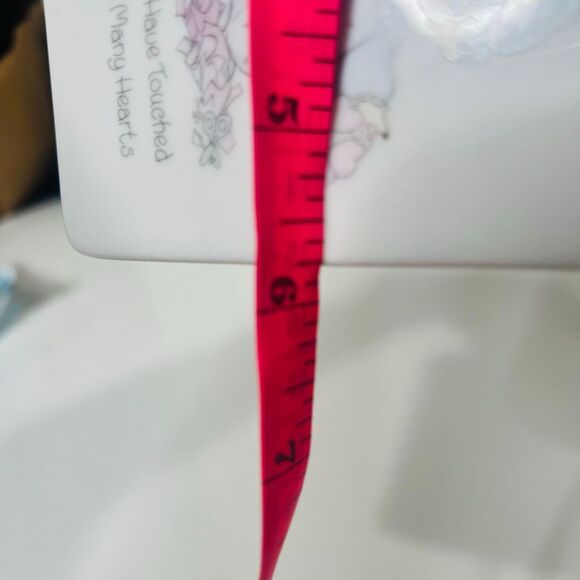 Precious Moments Ceramic Picture Frame Vintage Hearts Garland You Have Touched S - Picture 5 of 6